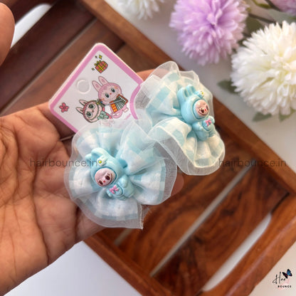 Bunny Bloom Organza Hair Rubber Bands