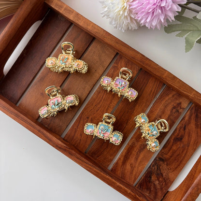 Royal Pastel Pearl Hair Claw – Medium