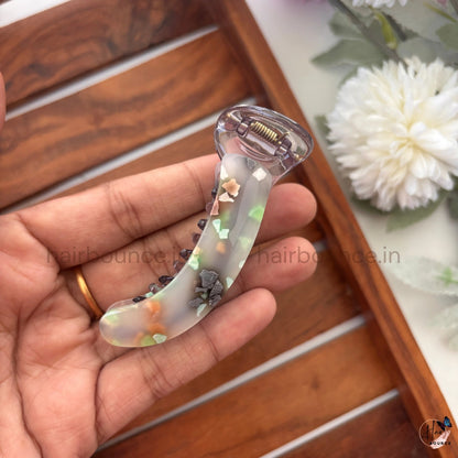 Confetti Jelly Banana Hair Claw – Medium