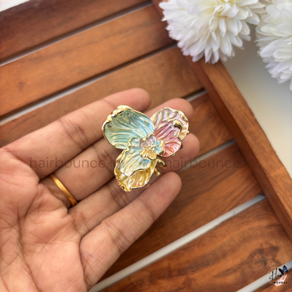 Petal Glow Orchid Hair Claw – Medium