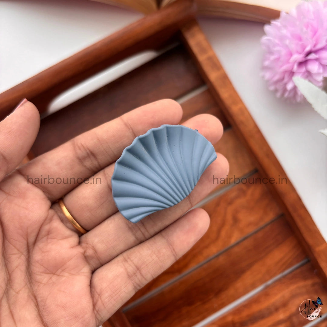 Pastel Shades Shell Hair Claw – Small