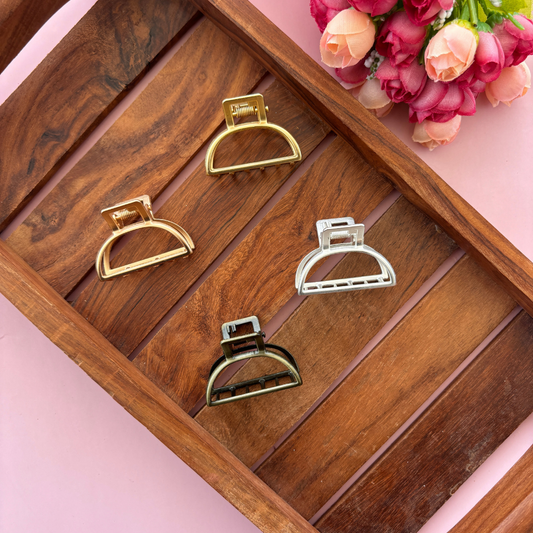D - Shape Metal Hair Claw