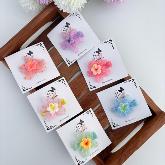 Tulle Bloom Alligator Clip