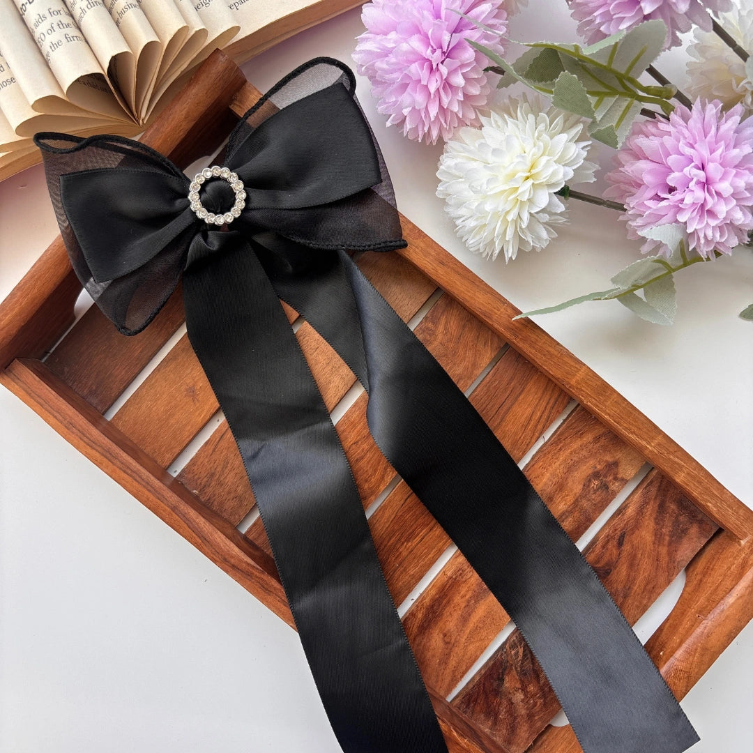 Elegant Satin Bow Clip