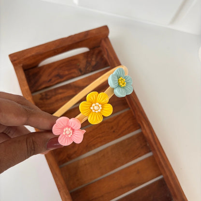 Dual Bloom Flower Headband