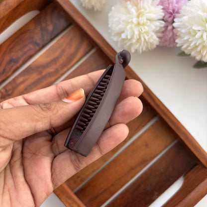 Matte Finish Classic Banana Hair Clip - Medium