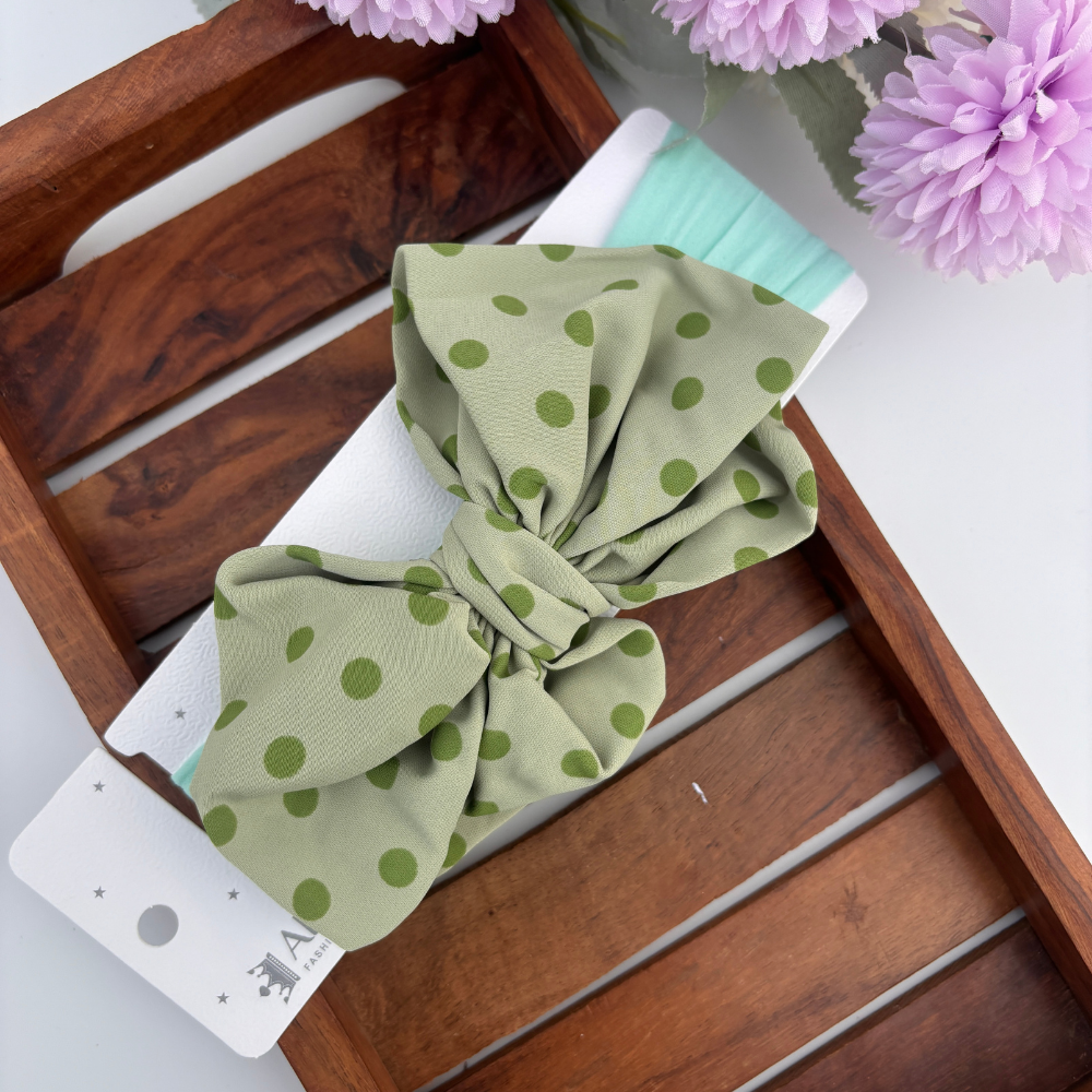 Dotted Bow Headband