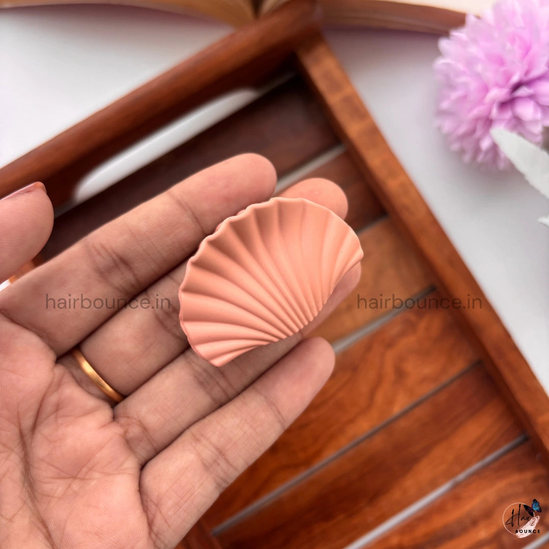 Pastel Shades Shell Hair Claw – Small