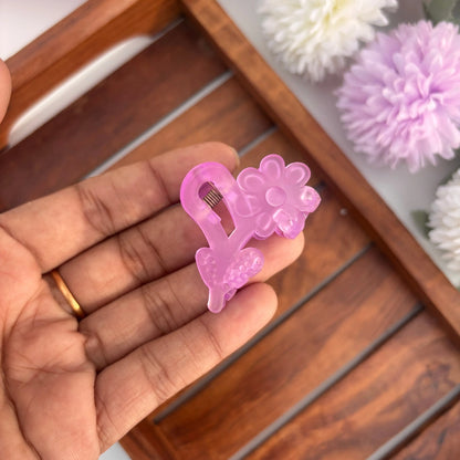 Pastel Flower Hair Claw - Small