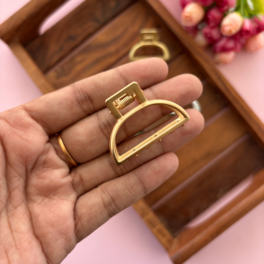 D - Shape Metal Hair Claw