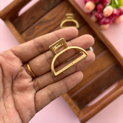 D - Shape Metal Hair Claw