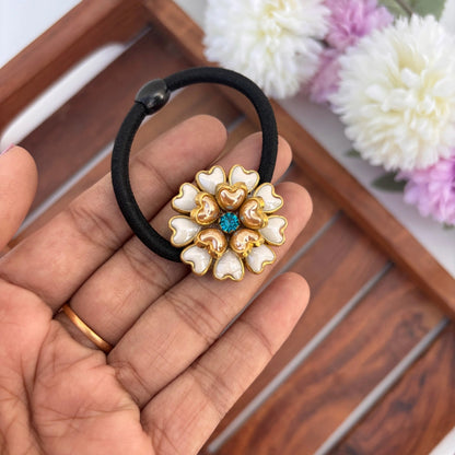 Turquoise Charm Hair Tie