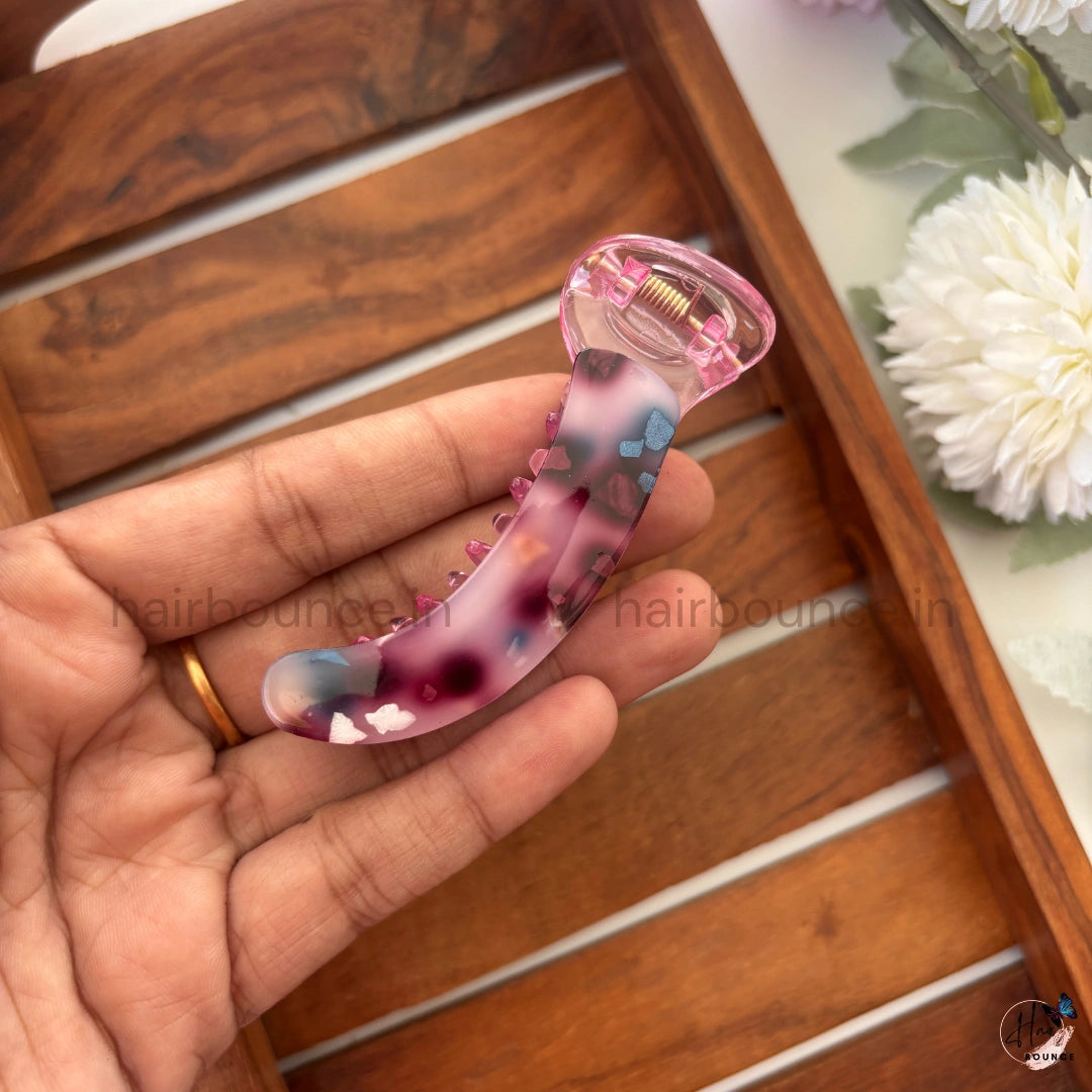 Confetti Jelly Banana Hair Claw – Medium