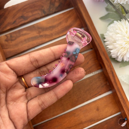 Confetti Jelly Banana Hair Claw – Medium