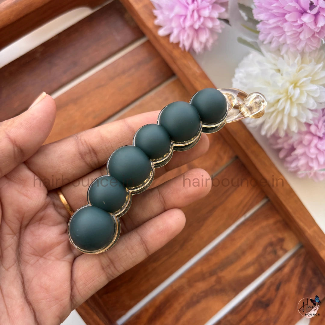 Candy Pop Bubble Banana Clip – Large | Trendy Matte Ball Design Hair Clip for Women & Girls