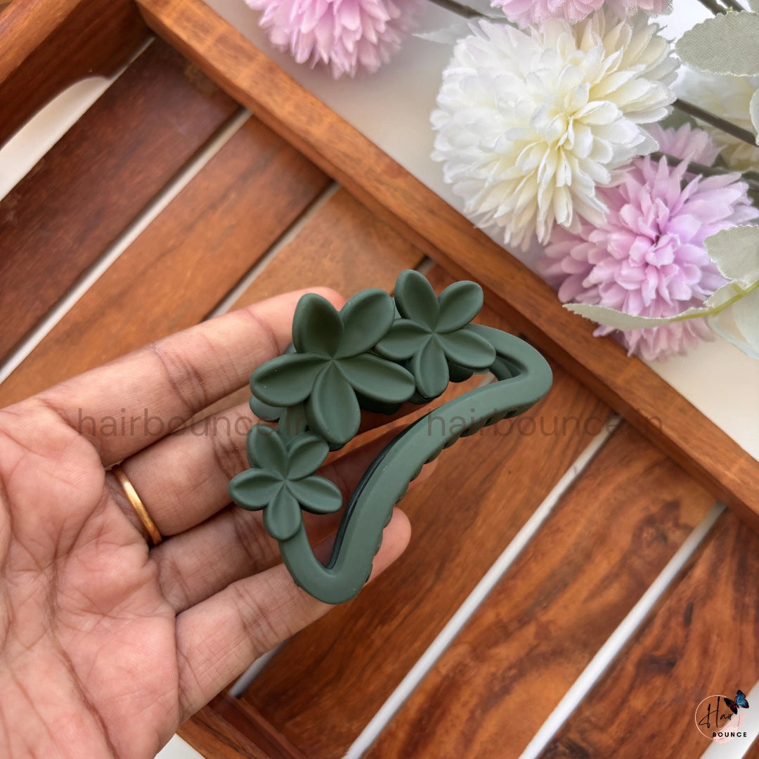 Petal Bloom Hair Claw for Women – Medium