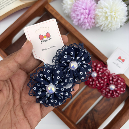 Vintage Lace Flower Rubber Bands