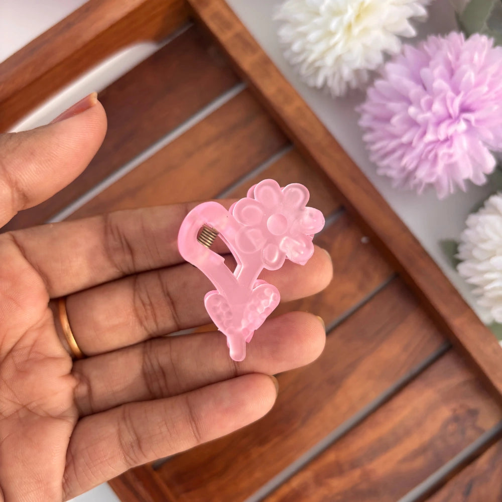 Pastel Flower Hair Claw - Small