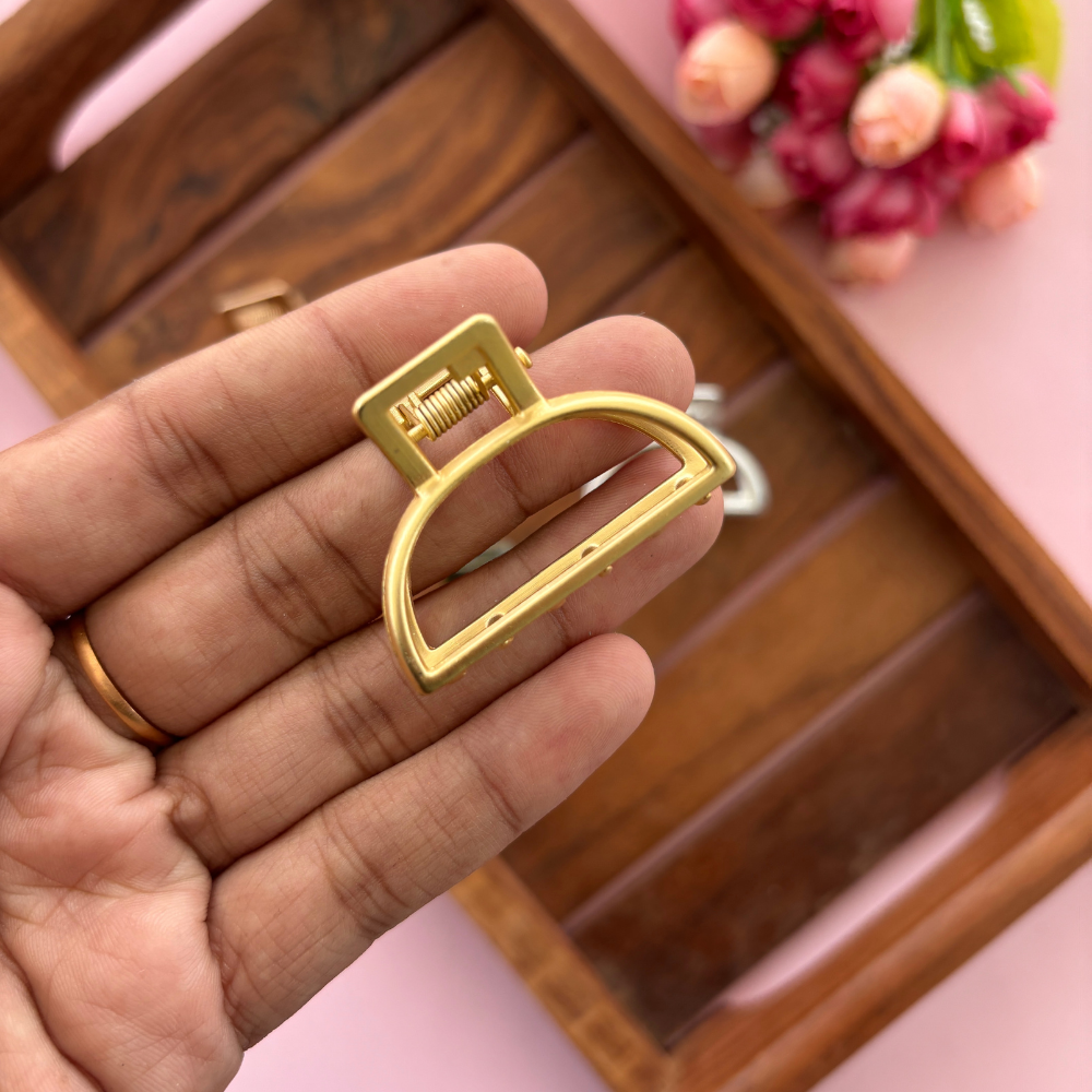 D - Shape Metal Hair Claw