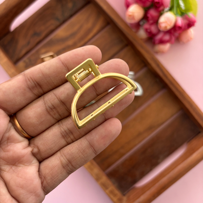 D - Shape Metal Hair Claw