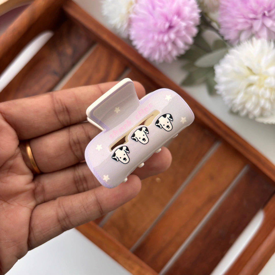 Cartoon Animal Printed Hair Claw – Medium