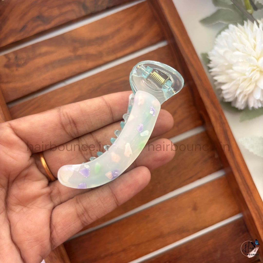 Confetti Jelly Banana Hair Claw – Medium