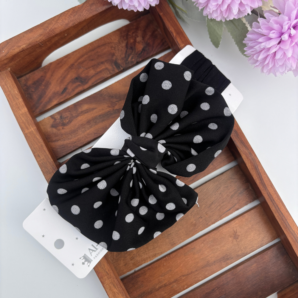 Dotted Bow Headband