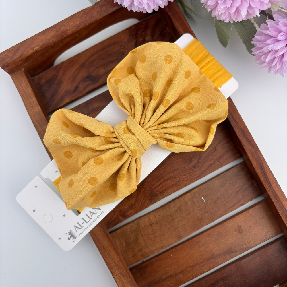 Dotted Bow Headband
