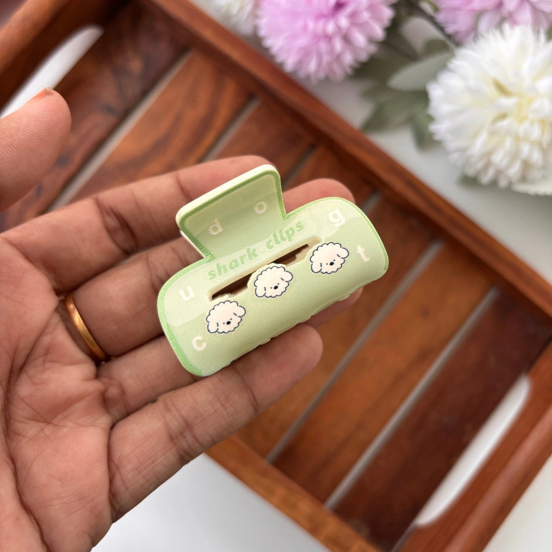 Cartoon Animal Printed Hair Claw – Medium