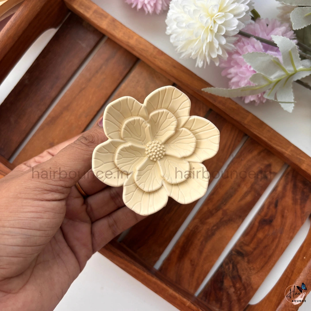 Layered Petal Bloom Hair Claw – Large
