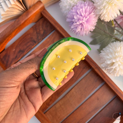 Pearl Fruity Charm Hair Claw - Large