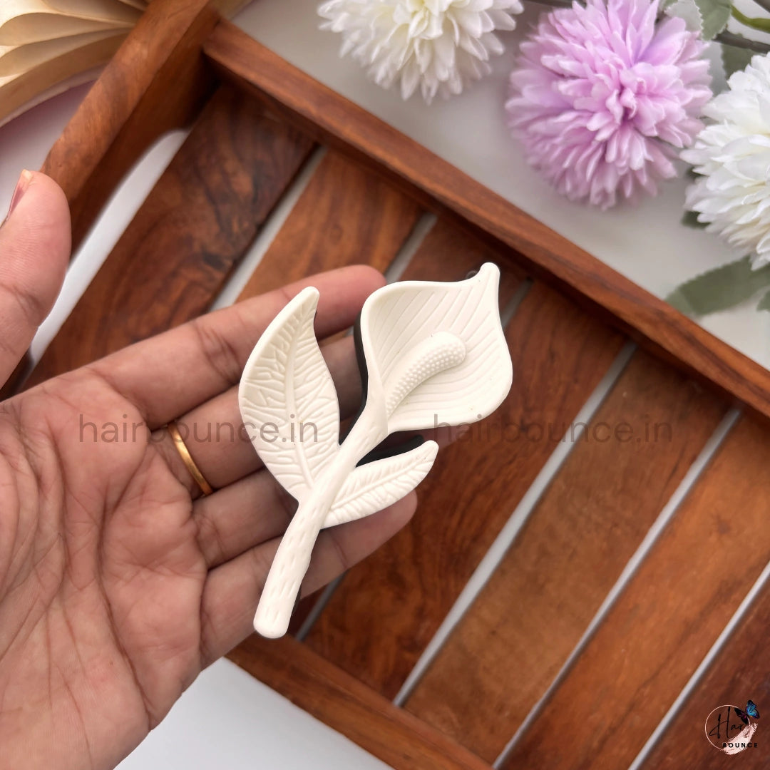 Dual-Colour Calla Leaf Hair Claw – Large