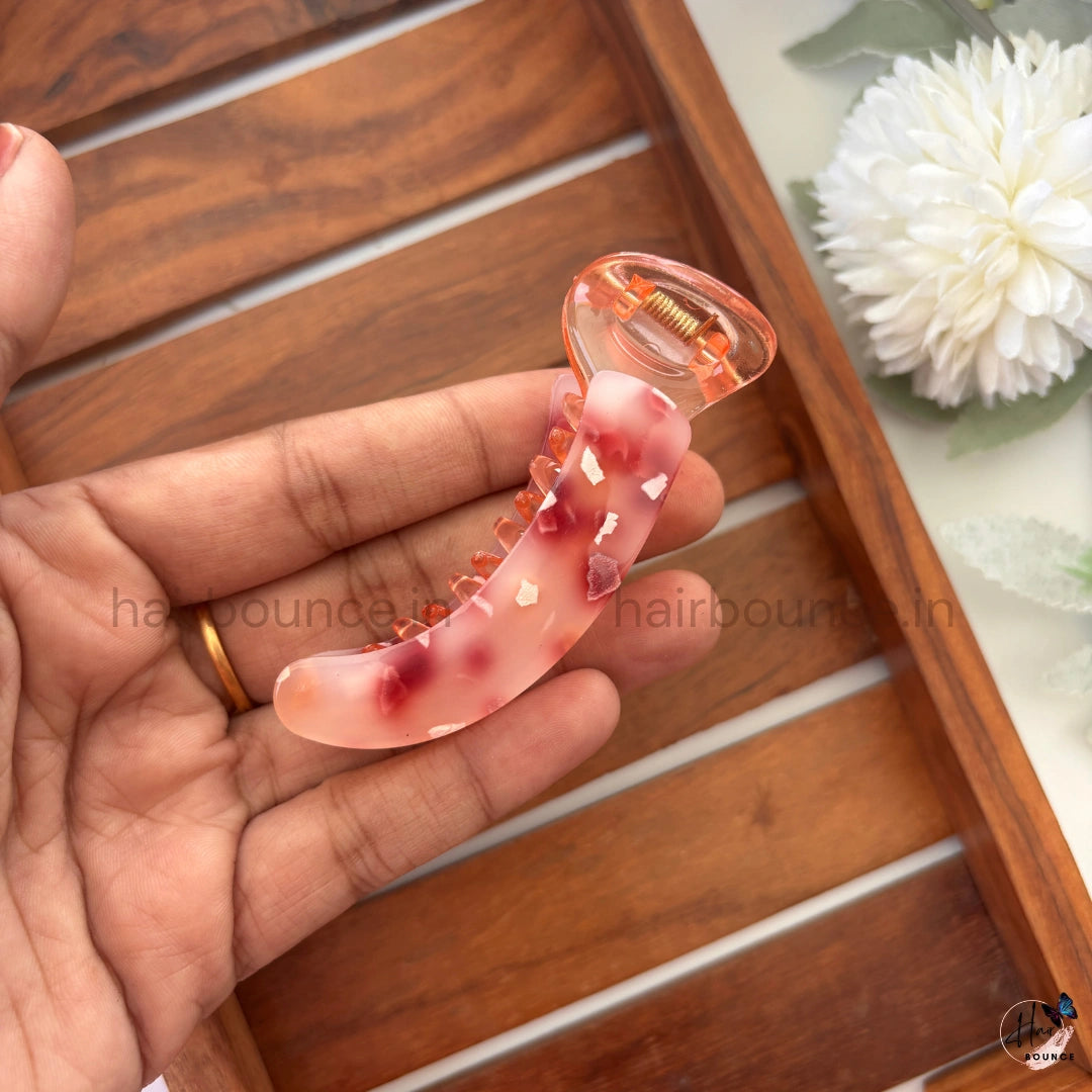 Confetti Jelly Banana Hair Claw – Medium