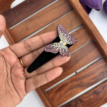 Stoned Butterfly Tic Tac Hair Clip