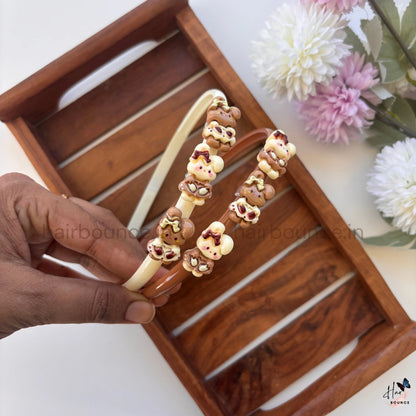 Teddy Charm Hairband – Dual Tone Collection
