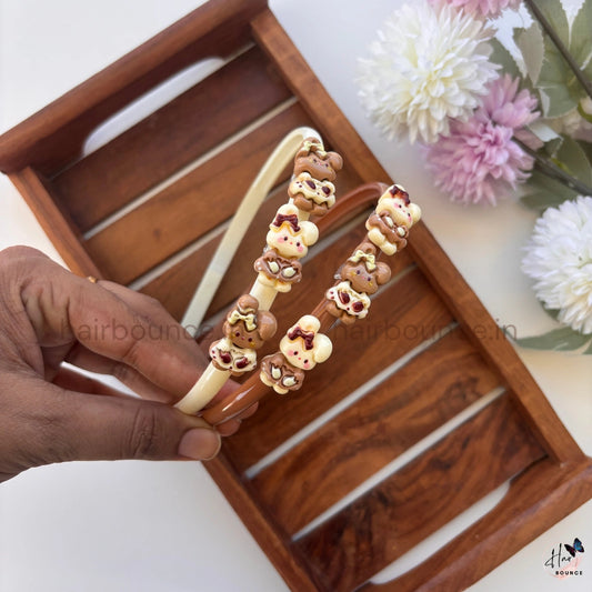 Teddy Charm Hairband – Dual Tone Collection