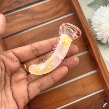 Confetti Jelly Banana Hair Claw – Medium