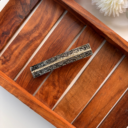 Antique Dual Line Rectangle Hair Clip