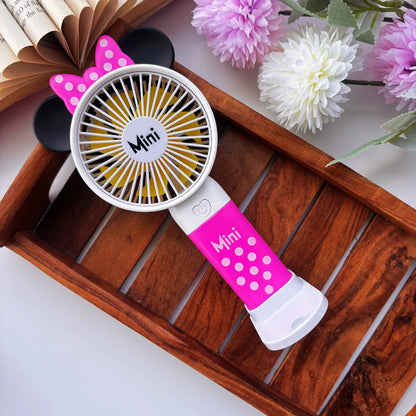 🎀 Minnie Bow Handheld Fan