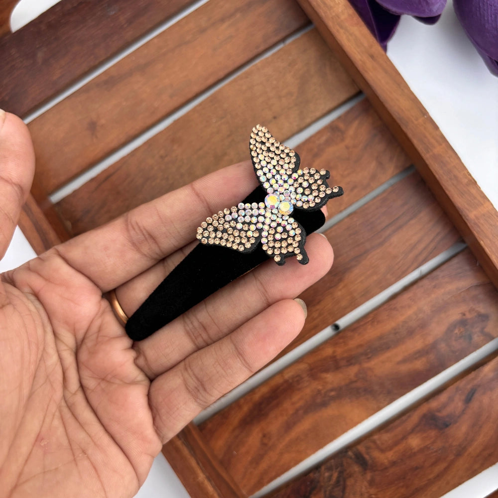 Stoned Butterfly Tic Tac Hair Clip