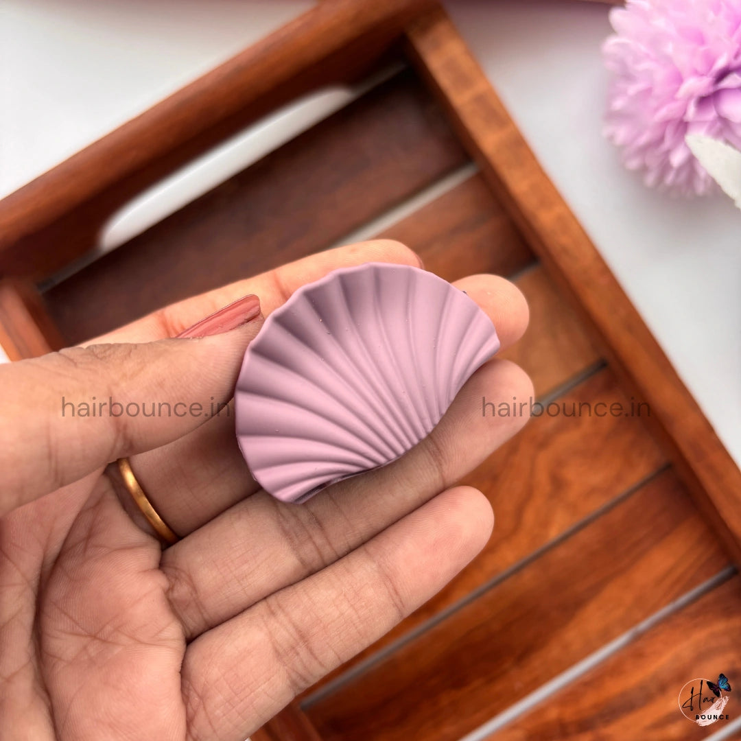 Pastel Shades Shell Hair Claw – Small