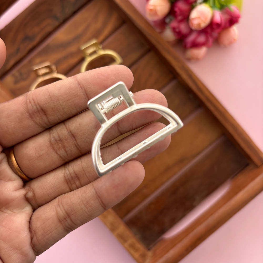D - Shape Metal Hair Claw
