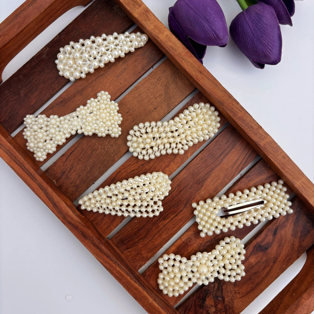 Pearl Tic Tac Hair Clip - Assorted Design