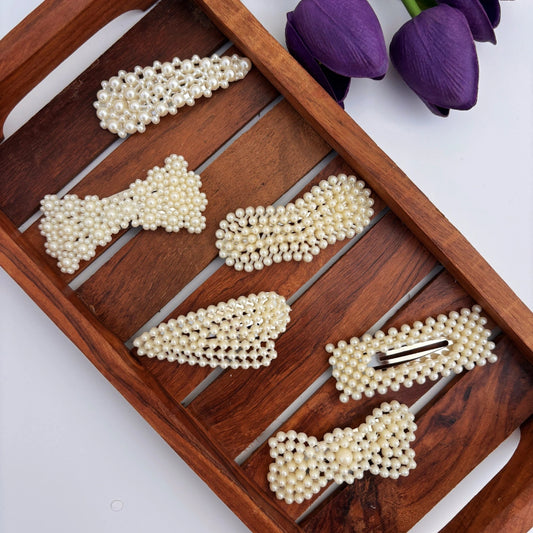 Pearl Tic Tac Hair Clip - Assorted Design