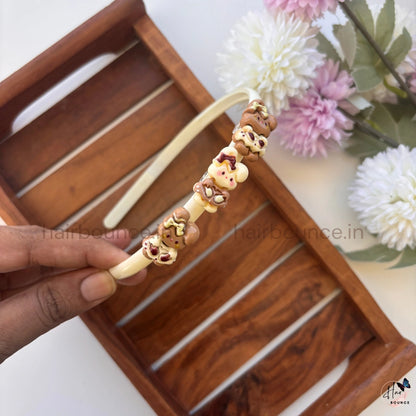 Teddy Charm Hairband – Dual Tone Collection