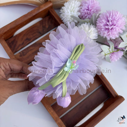 Butterfly Tulip Mesh Floral Headband for Girls