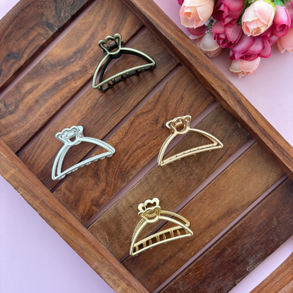 Metal Curve D Shape Hair Claw