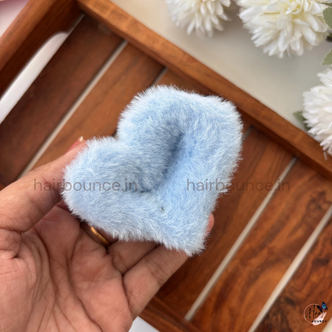 Heart Fur Hair Claw - Medium