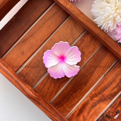 Dual Shade Hibiscus Hair Claw - Medium