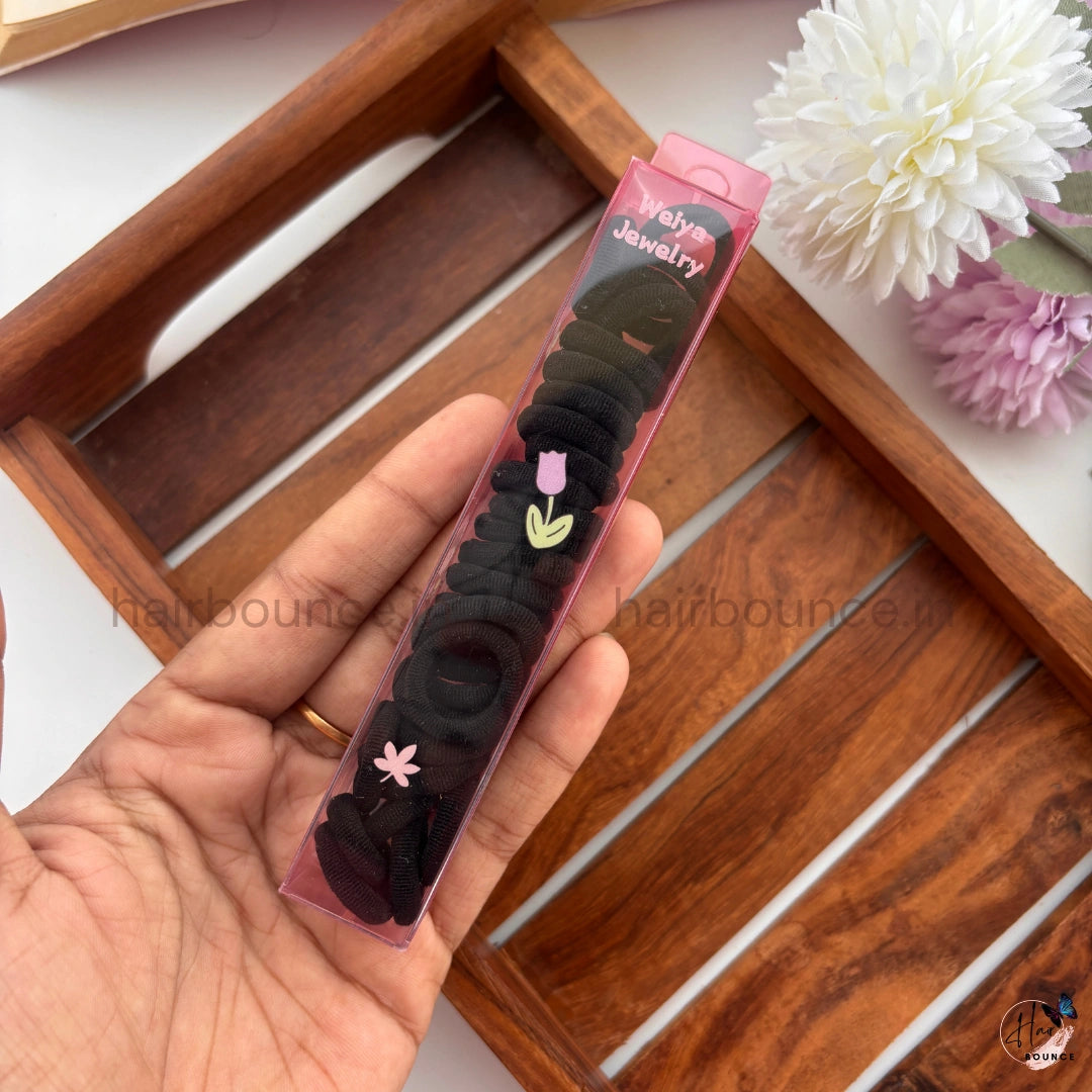 Soft Plush Hair Ties Set – Pack of 25